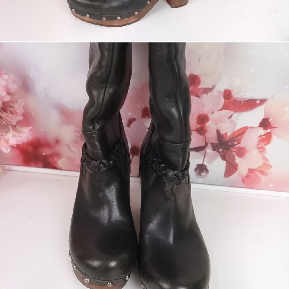 Uggs high heel clog boots size 9